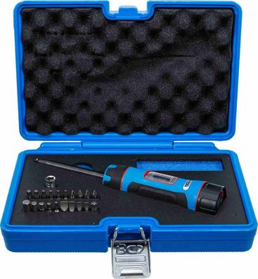 BGS-7122 Drehmomentschrauber-Satz mit Bit-Satz Abtrieb Außenvierkant 6,3 mm (1/4") 1