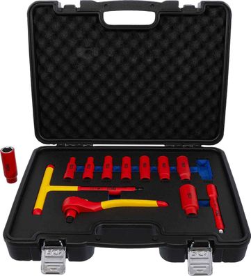 BGS-7146 VDE-Steckschlüssel-Satz Antrieb Innenvierkant 10 mm (3/8") SW 7 - 22 mm 12-t