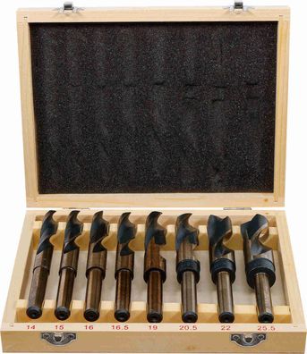 BGS-72131 HSS-Bohrer-Satz 14 - 25,5 mm 8-tlg