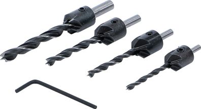 BGS-50790 Holzbohrer-Satz mit Senker 4-tlg