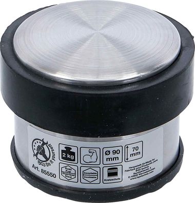 BGS-85550 Türstopper Edelstahl 90 x 70 mm 2 kg