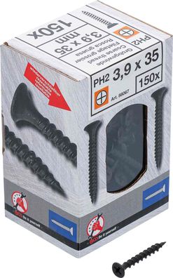 BGS-88067 Schnellbauschrauben PH2 Grobgewinde 3,9 x 35 mm 150 Stück