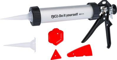 BGS-90111 Alu-Kartuschenpresse mit Glätter-Satz 5-tlg