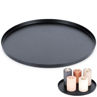 Ständer für dekorative Kerzenarrangements, schwarzes Metall, 30 cm