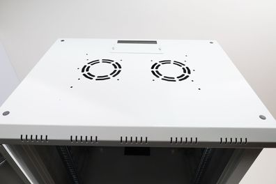 Digitus 19 Zoll Netzwerkschrank 12 HE Wandmontage 450 mm Tiefe Glastür Grau