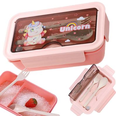 Lunch Box Maße: Höhe: 7,5 cm, Breite: 12,5 cm, Länge: 21 cm Farbe Rosa