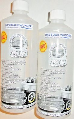 Das Blaue Wunder Sprühgel AKTIV sehr starker Backofen Grillreiniger 2 x 1000 ml