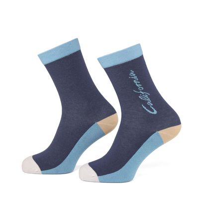 Original VW Socken California Kollektion Strümpfe Größe 43-46 blau 7TG084361A287