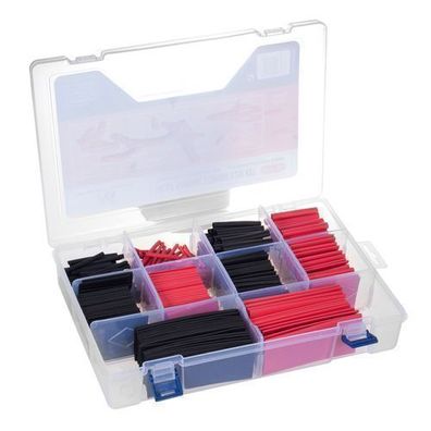 Schrumpfschläuche Sortiment Box Set Unbeschriftet 7 Farben Größen bis 520-tlg