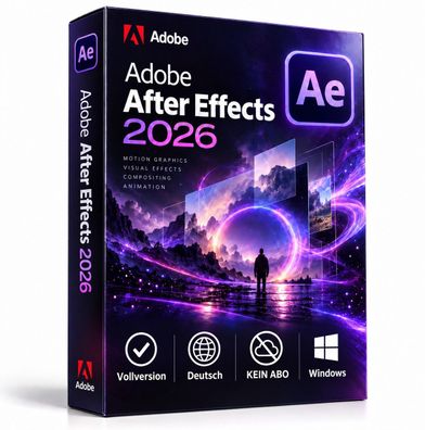 Adobe After Effects 2026 Vollversion | Deutsch | Windows