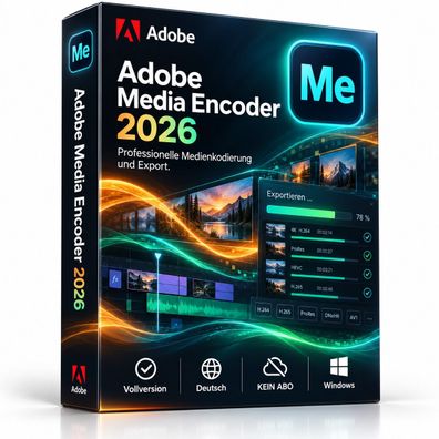 Adobe Media Encoder 2026 Vollversion | Deutsch | Windows