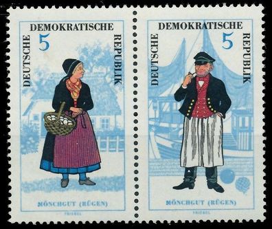 DDR Zusammendruck Nr WZd144 ungebraucht WAAGR PAAR X105A8E