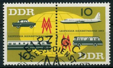 DDR Zusammendruck Nr WZd 94 gestempelt WAAGR PAAR X12595A