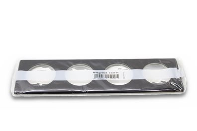 Legrand Celiane Abdeckrahmen 4-fach Carbon LEG68984 Metall waagerecht senkrecht