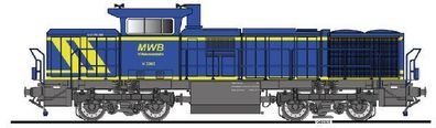 Kiss Schweiz 520107 Diesellok Am 843 V 2303 MWB Mittelweserb Spur 1