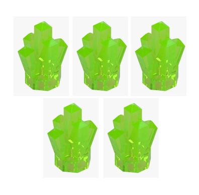 LEGO® 5x Kristall Transparent Bright Green Grün 6507862 28623 Rock Crystal Neu