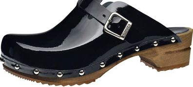 Sanita Damen Clogs Wood-Krisla Open 478005
