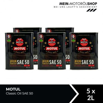 Motul Classic Oil SAE 50 5x2 Liter