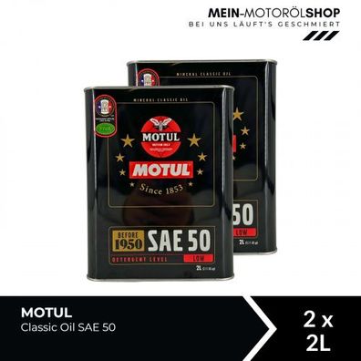 Motul Classic Oil SAE 50 2x2 Liter