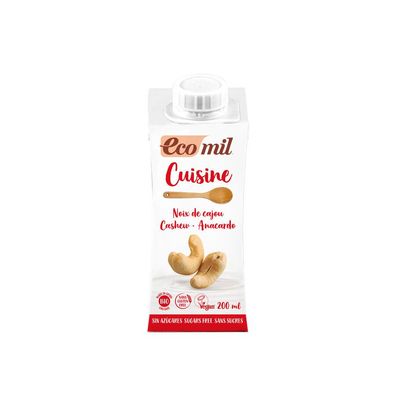 6x EcoMil Ecomil Cashew Cuisine zuckerfrei (Kulinarische Zubereitung auf Cashewba