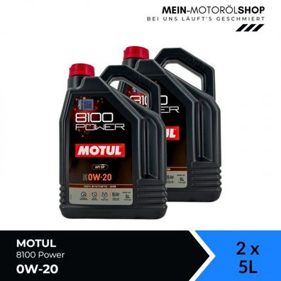 Motul 8100 Power 0W-20 2x5 Liter