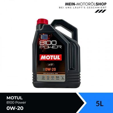 Motul 8100 Power 0W-20 5 Liter