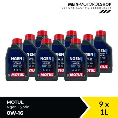 Motul Ngen Hybrid 0W-16 9x1 Liter