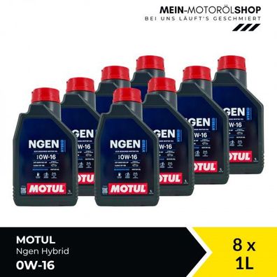 Motul Ngen Hybrid 0W-16 8x1 Liter