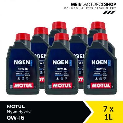 Motul Ngen Hybrid 0W-16 7x1 Liter