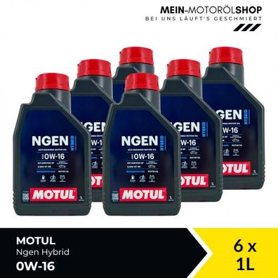 Motul Ngen Hybrid 0W-16 6x1 Liter