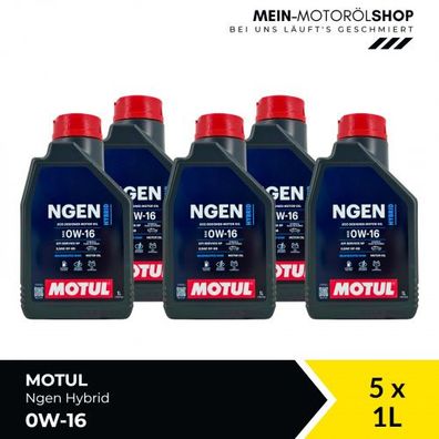 Motul Ngen Hybrid 0W-16 5x1 Liter