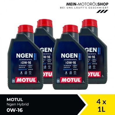 Motul Ngen Hybrid 0W-16 4x1 Liter