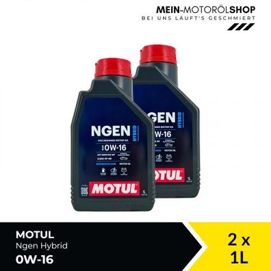 Motul Ngen Hybrid 0W-16 2x1 Liter