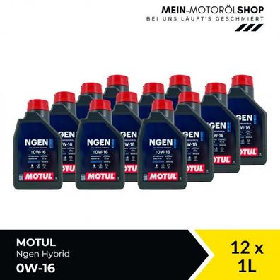 Motul Ngen Hybrid 0W-16 12x1 Liter