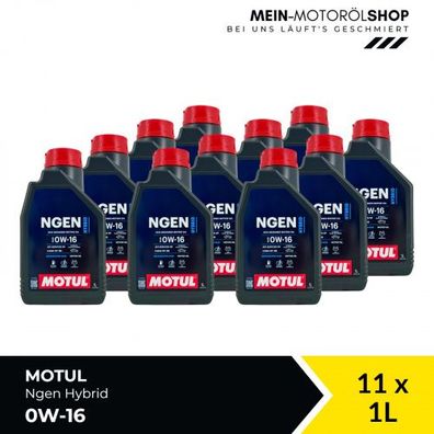 Motul Ngen Hybrid 0W-16 11x1 Liter