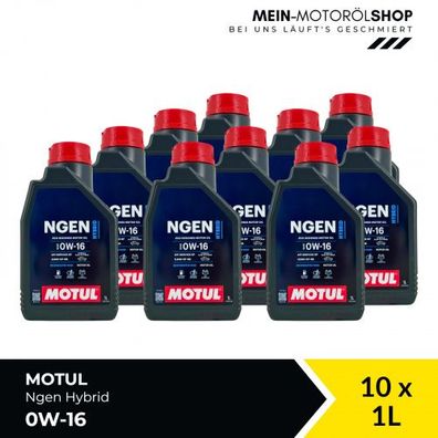Motul Ngen Hybrid 0W-16 10x1 Liter