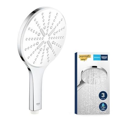 GROHE Vitalio SmartActive 150 Duschkopf – 3-Strahl-Handbrause, 150 mm