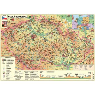 DINO Puzzle Karte der Tschechischen Republik 500 Teile