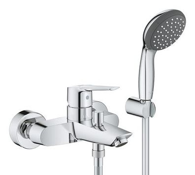 Grohe Start Badewannen-Duschset, Wandmontage, Handbrause, Flexo, automatischer