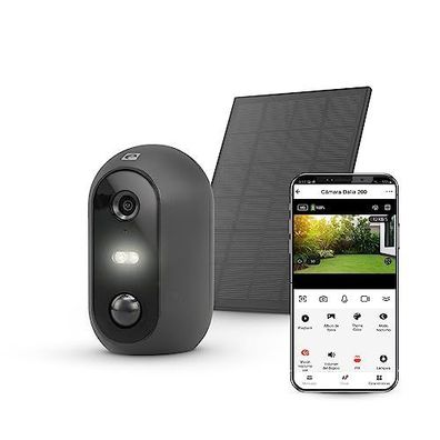 Garza - Caméra Surveillance Solaire sans Fil Intelligente 1080p (HD),