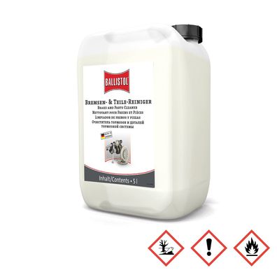 Ballistol Bremsen- und Teilereiniger Reiniger Entfetter acetonfrei 5L Kanister