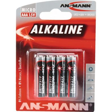 Alkaline Red (4 Stück, AAA)