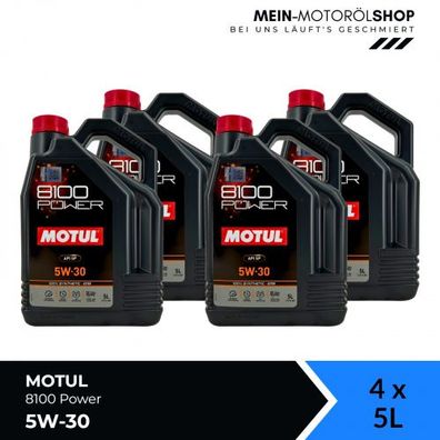 Motul 8100 Power 5W-30 4x5 Liter