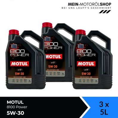 Motul 8100 Power 5W-30 3x5 Liter