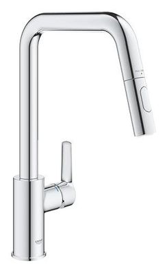GROHE Start Küchenarmatur mit ausziehbarer Brause, hohem Auslauf und 360°