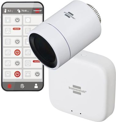 Starterkit für den smarten Heizkörperthermostat Brennenstuhl Connect Zigbee