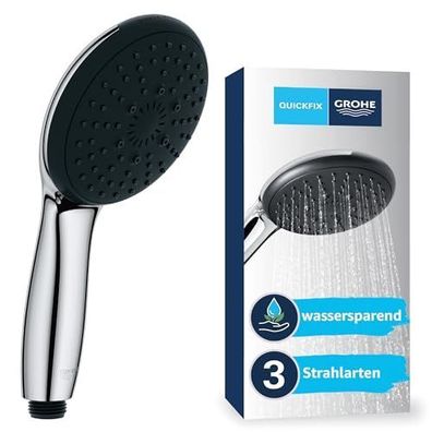 GROHE Vitalio 110 Handbrause Wassersparend Chrom (Gr. Energieeffizienzklasse)