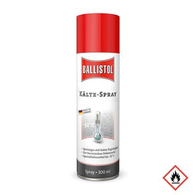 4 Dosen Ballistol Kältespray Eisspray 300 ml bis max. -52°C - nicht leitend