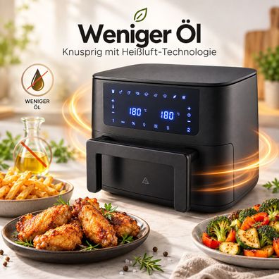 Ambiano XXL Heißluftfritteuse 9 l mit 2600 W