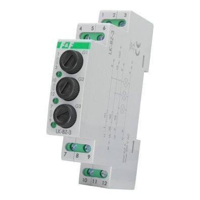 Leuchtmelder Signalleuchte 3 Phasen mit Sicherung 3 x grén F&F 2892